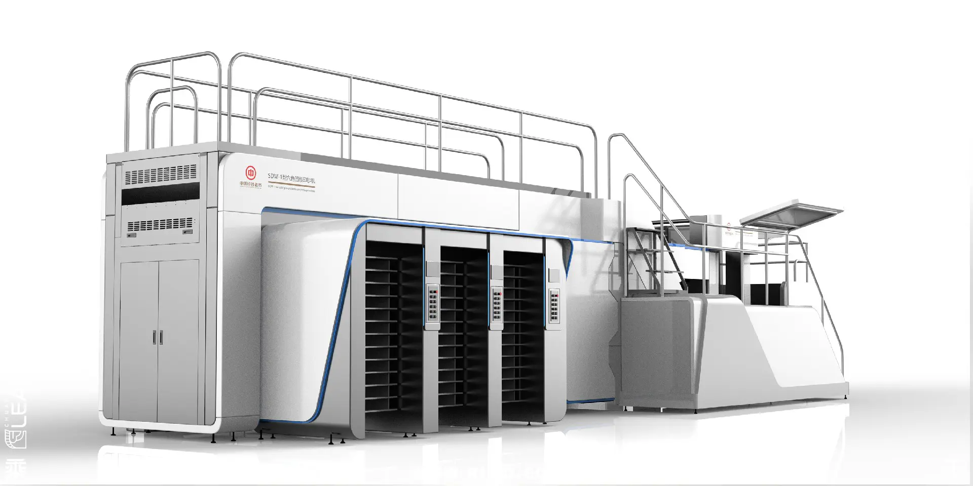 中国印钞造币_雕版印钞机正面展示图