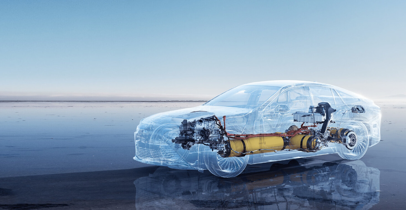 氢能源汽车结构展示图