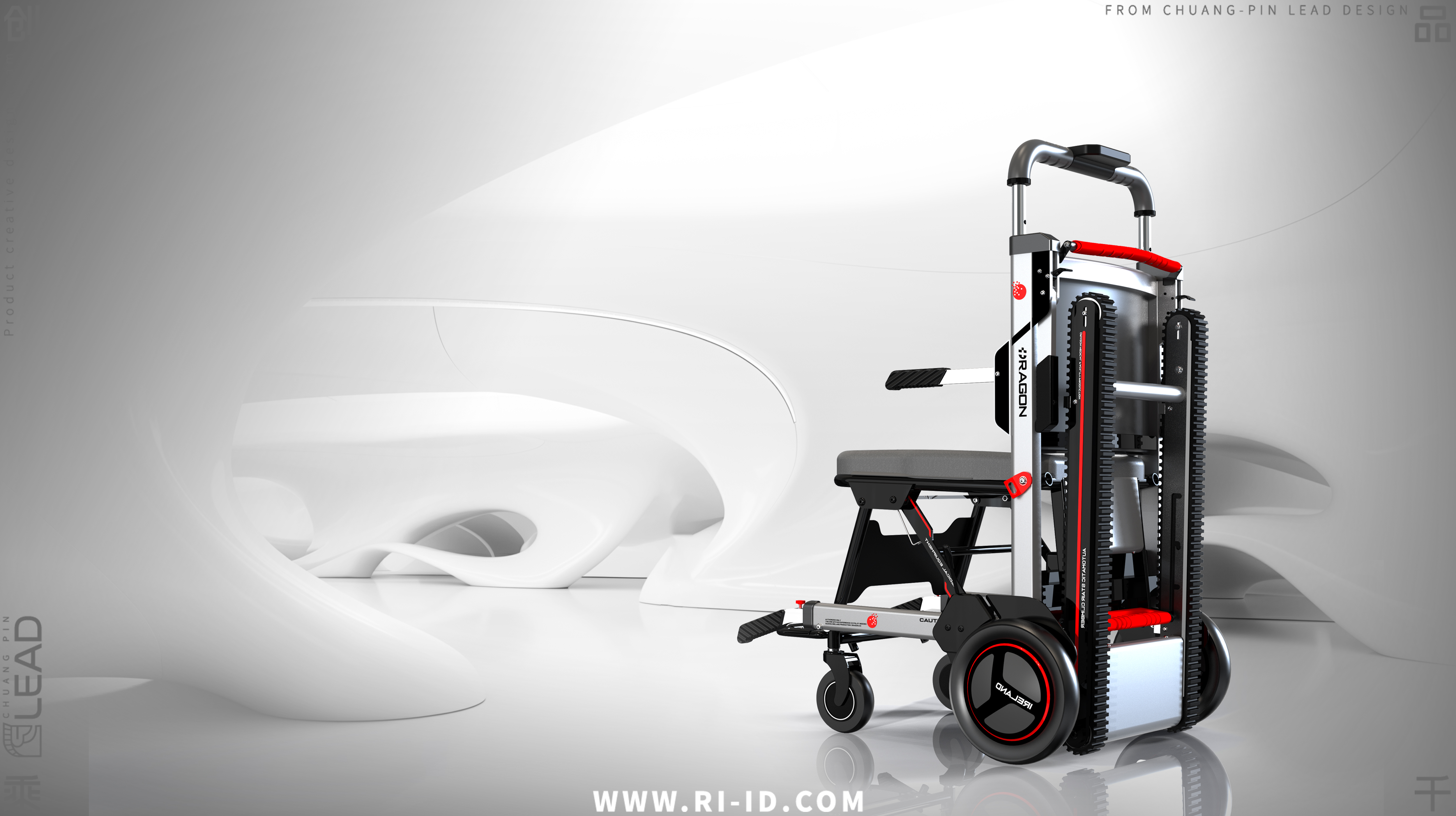 楼梯担架背面展示图